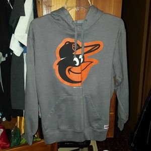 Gray Balitmore Orioles hoodie